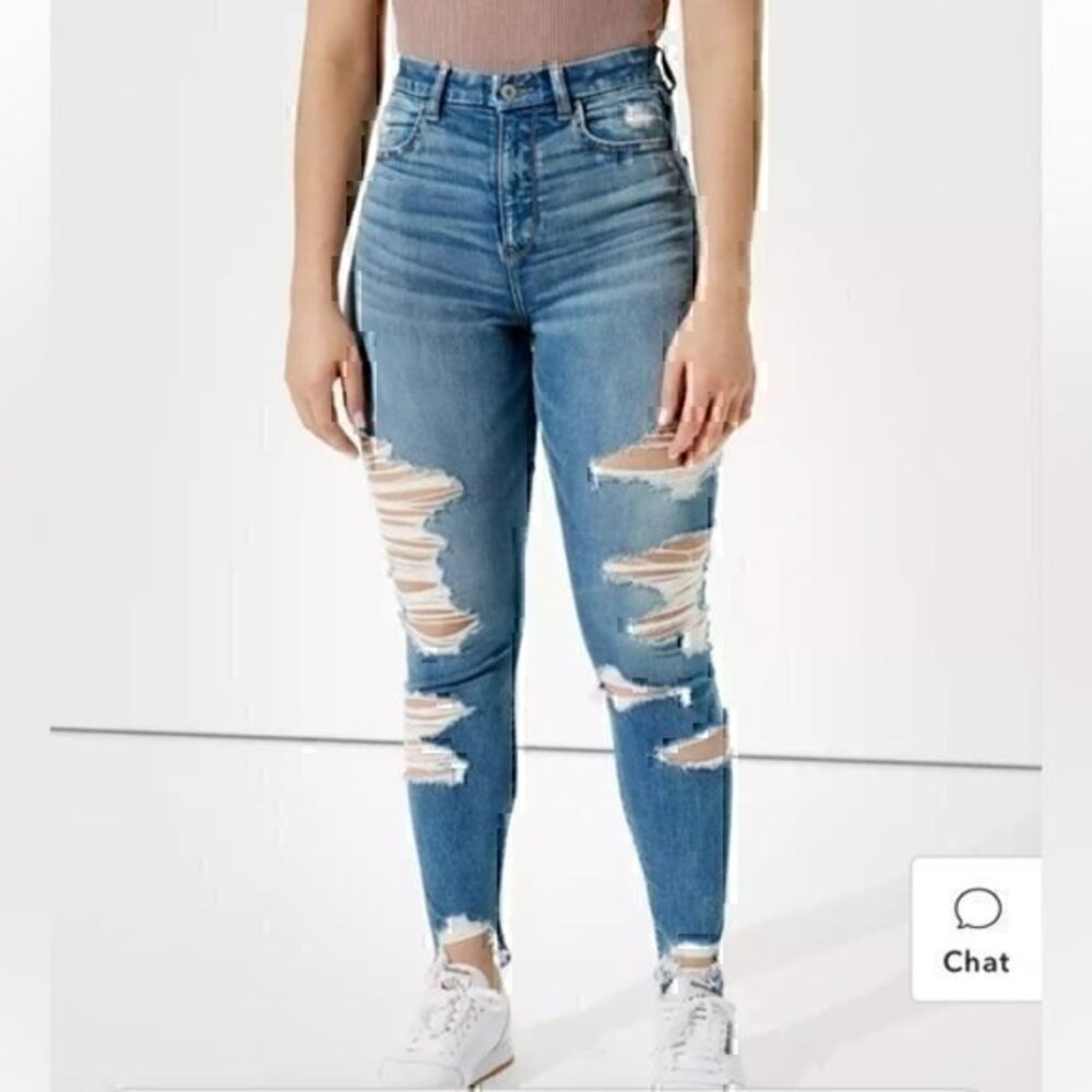 American Eagle Outfitters Curvy hi-rise jeggings size 00